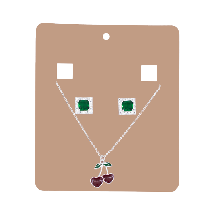 SET CHERRY GLAM BAÑO EN PLATA