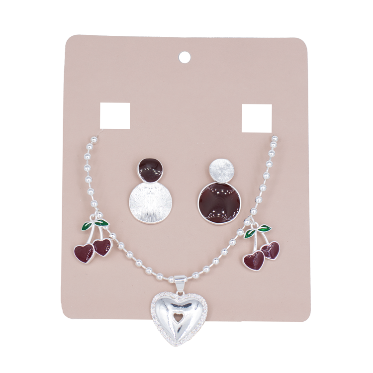 SET ENCANTO FRUTAL EN BAÑO PLATA