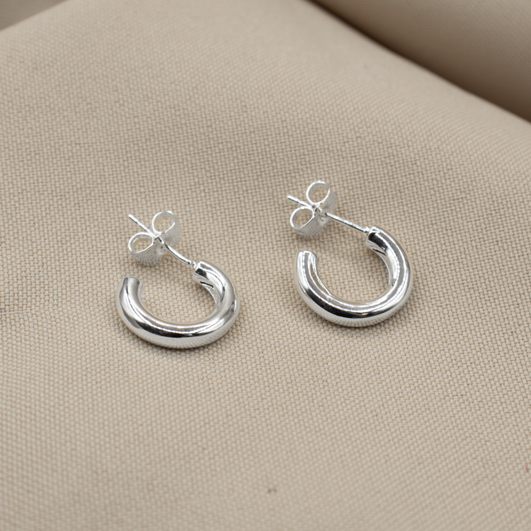 TOPO ARO LISO EN PLATA