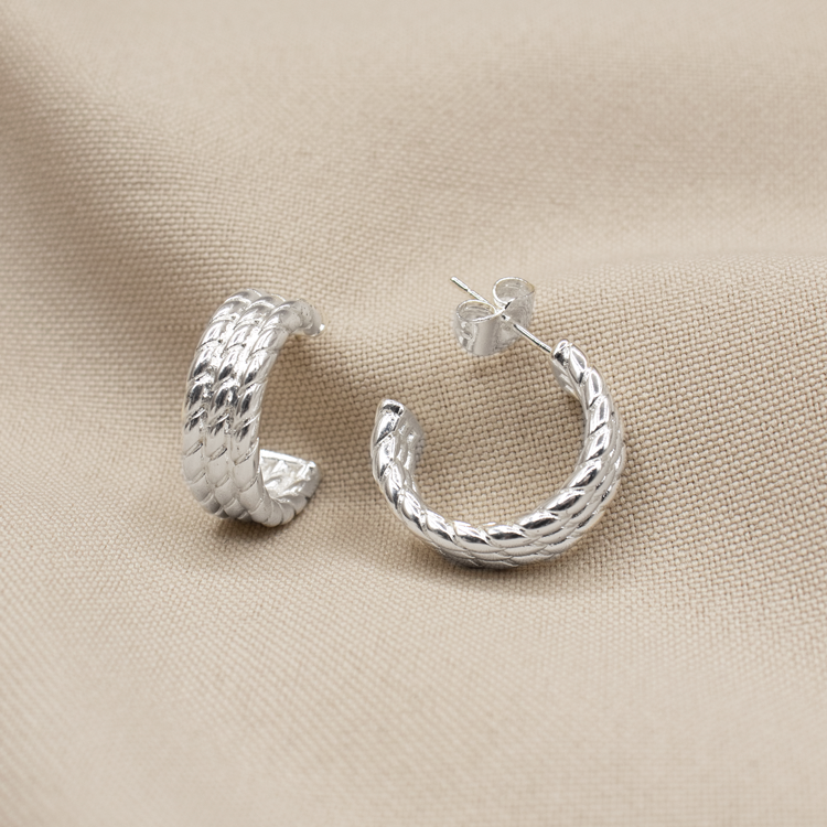 TOPO TRES CADENAS ESPIRAL BAÑO DE PLATA