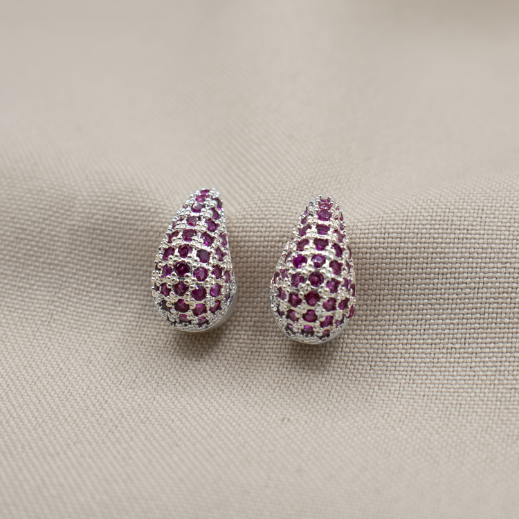 TOPO GOTA CIRCONES BAÑO DE PLATA