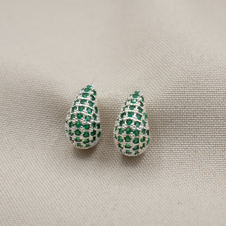 TOPO GOTA CIRCONES BAÑO DE PLATA