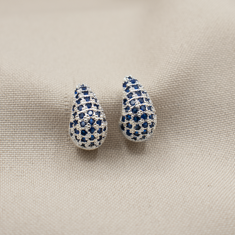 TOPO GOTA CIRCONES BAÑO DE PLATA