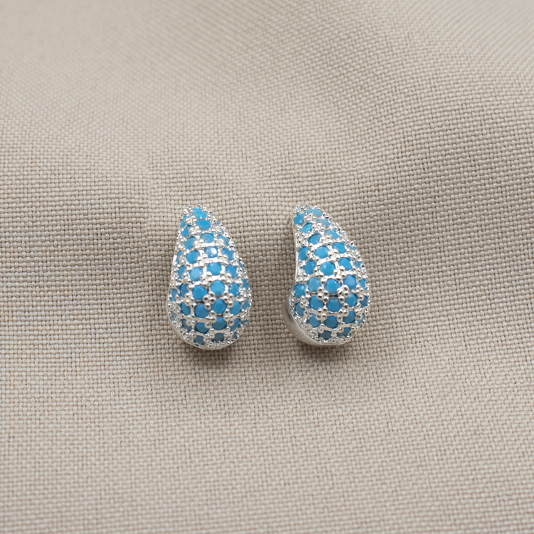 TOPO GOTA CIRCONES BAÑO DE PLATA