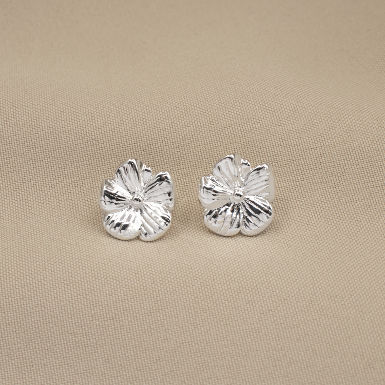 TOPO FLOR ISA BAÑO DE PLATA PT-178