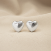 TOPO CORAZÓN RAYAS BAÑO DE PLATA