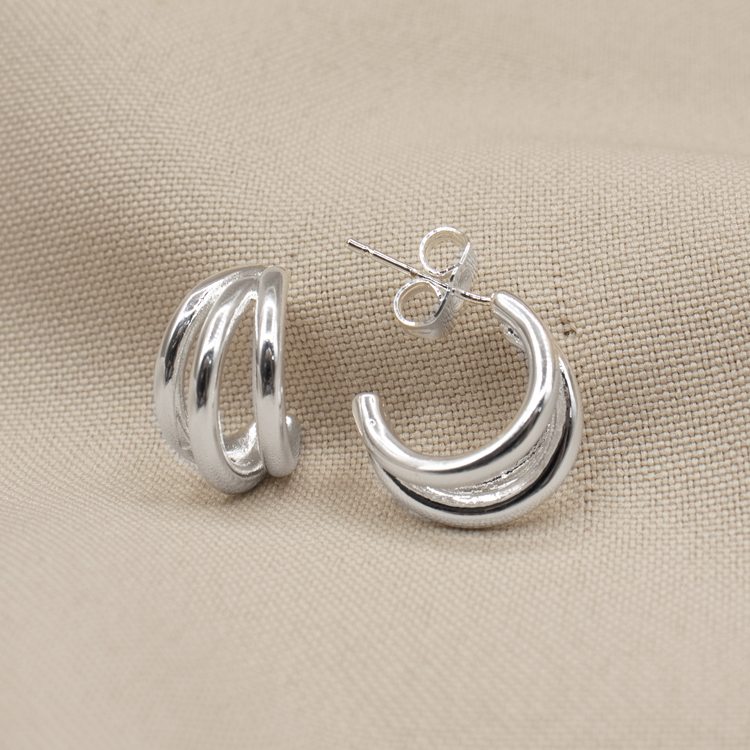 TOPO LISO PEQUEÑO TRIPLE BAÑO DE PLATA PT-195