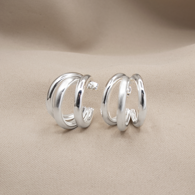 TOPO LISO MEDIANO TRIPLE BAÑO DE PLATA