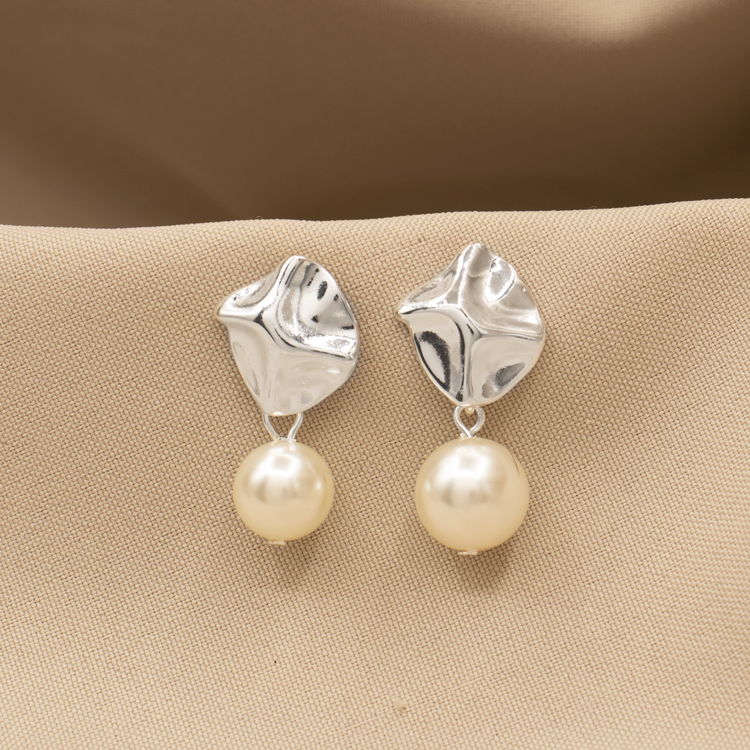 TOPO ABSTRACTO PERLA BAÑO DE PLATA PT-207