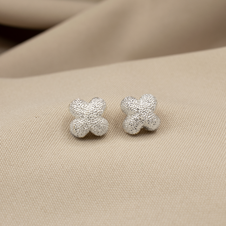 TOPO FLOR PUNTILLISMO BAÑO DE PLATA