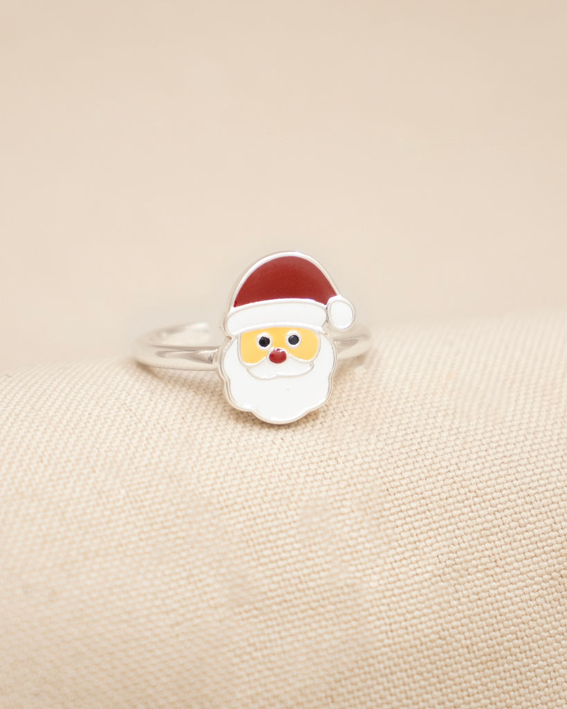 ANILLO PAPA NOEL BAÑO PLATA