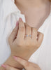 ANILLO DOBLE CILINDRO BAÑO DE PLATA