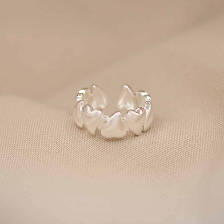 ANILLO ECOS DE AMOR BAÑO DE PLATA