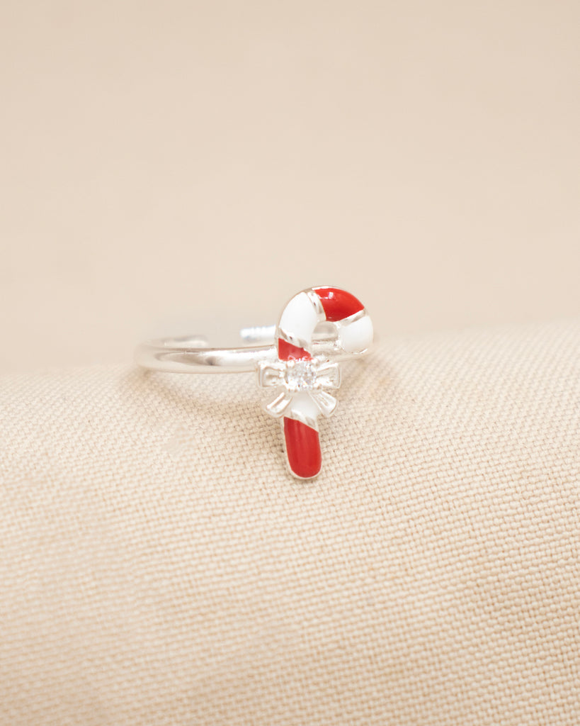 ANILLO BASTON DULCE BAÑO PLATA