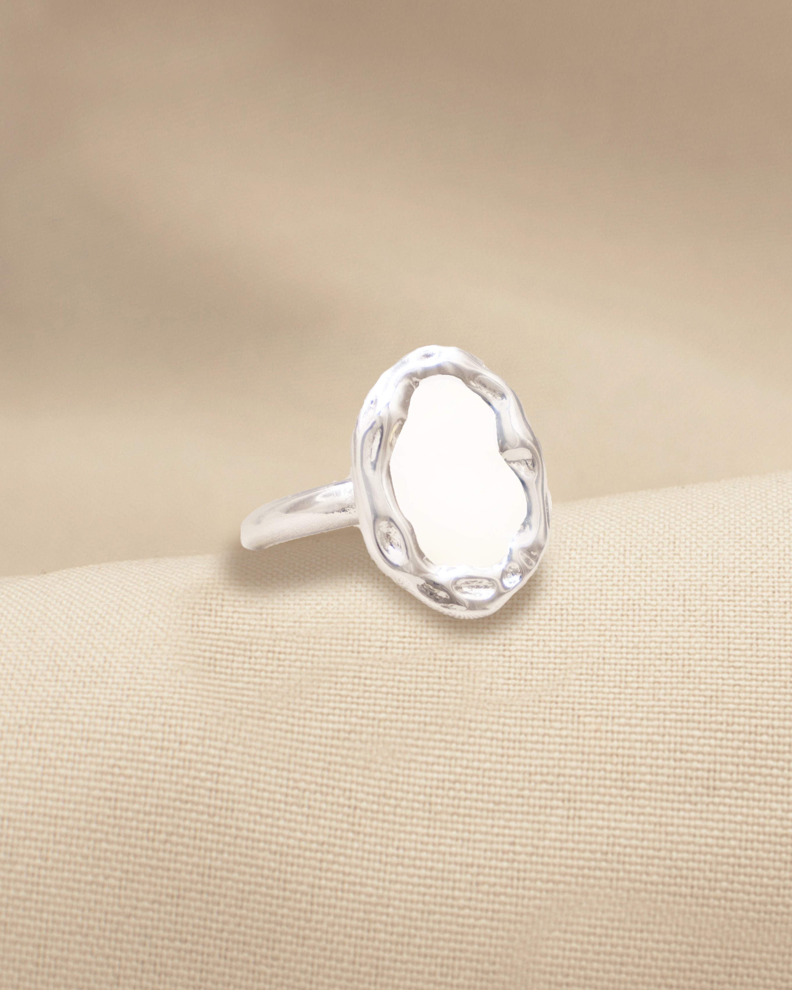 ANILLO MIRROR EVANGELINE  BAÑO DE PLATA