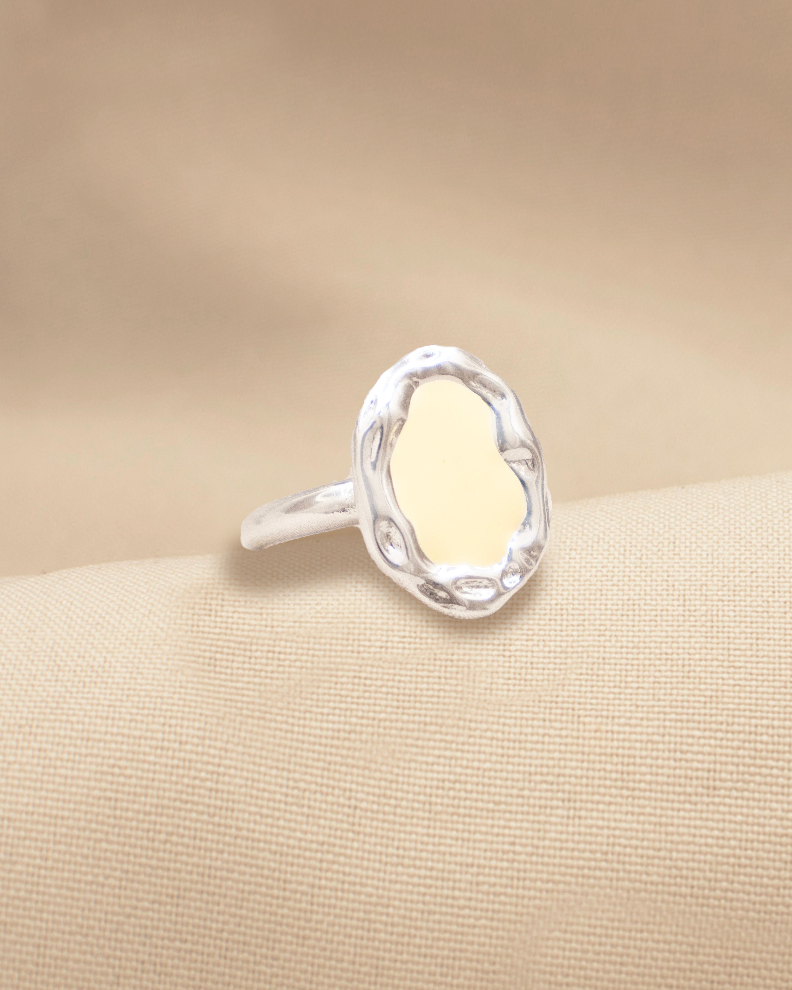 ANILLO MIRROR EVANGELINE  BAÑO DE PLATA