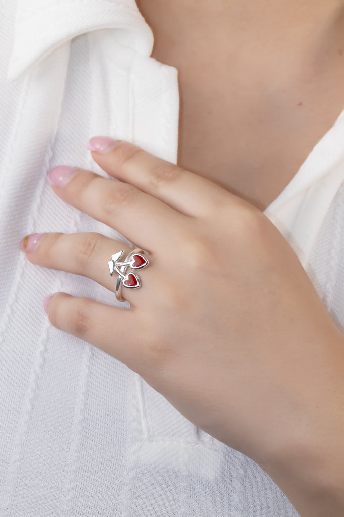 ANILLO DUO AMOR BAÑO DE PLATA