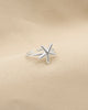 ANILLO ESTRELLA DE MAR BAÑO DE PLATA