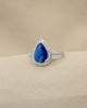 ANILLO ZAFIRO REAL BAÑO DE PLATA