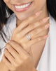 ANILLO HAILEY DOBLE AGUAMARINA BAÑO DE PLATA