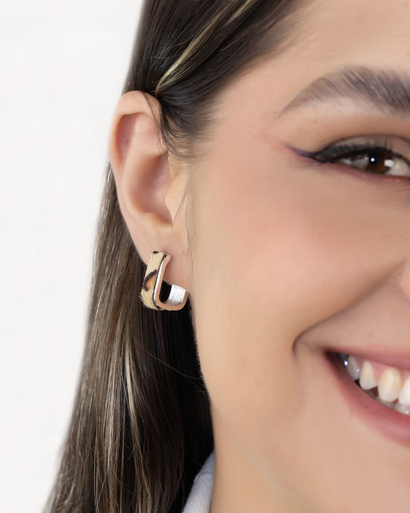 CANDONGA ANIMAL PRINT BAÑO DE PLATA