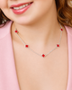 COLLAR MINI CONEXION TREBOL BAÑO DE PLATA