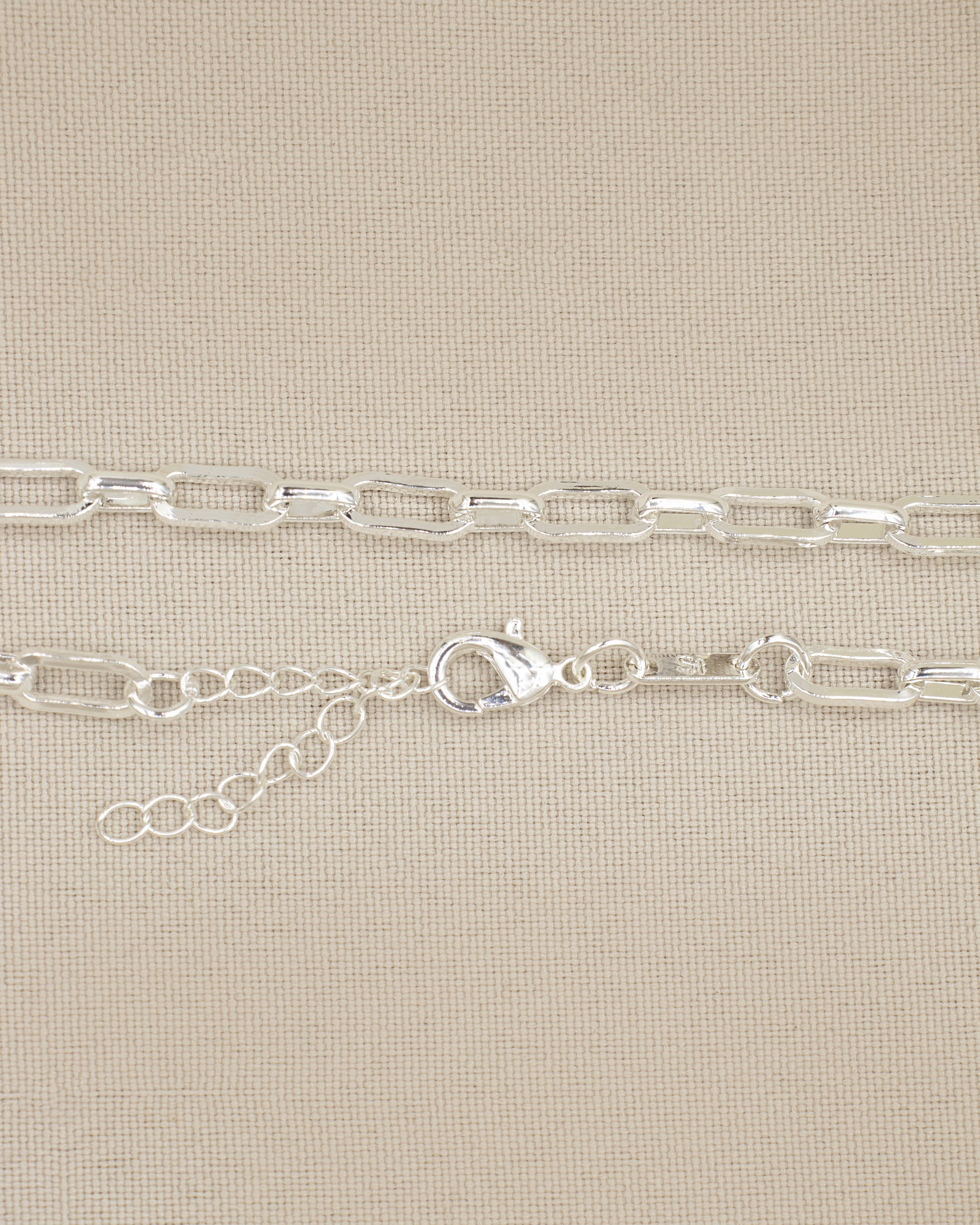 CADENA ROSE ELEGANTE BAÑO EN PLATA