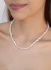 COLLAR PERLA LUMI BAÑO EN PLATA