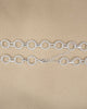 PULSERA ESLABONES ENTRELAZADOS BAÑO EN PLATA