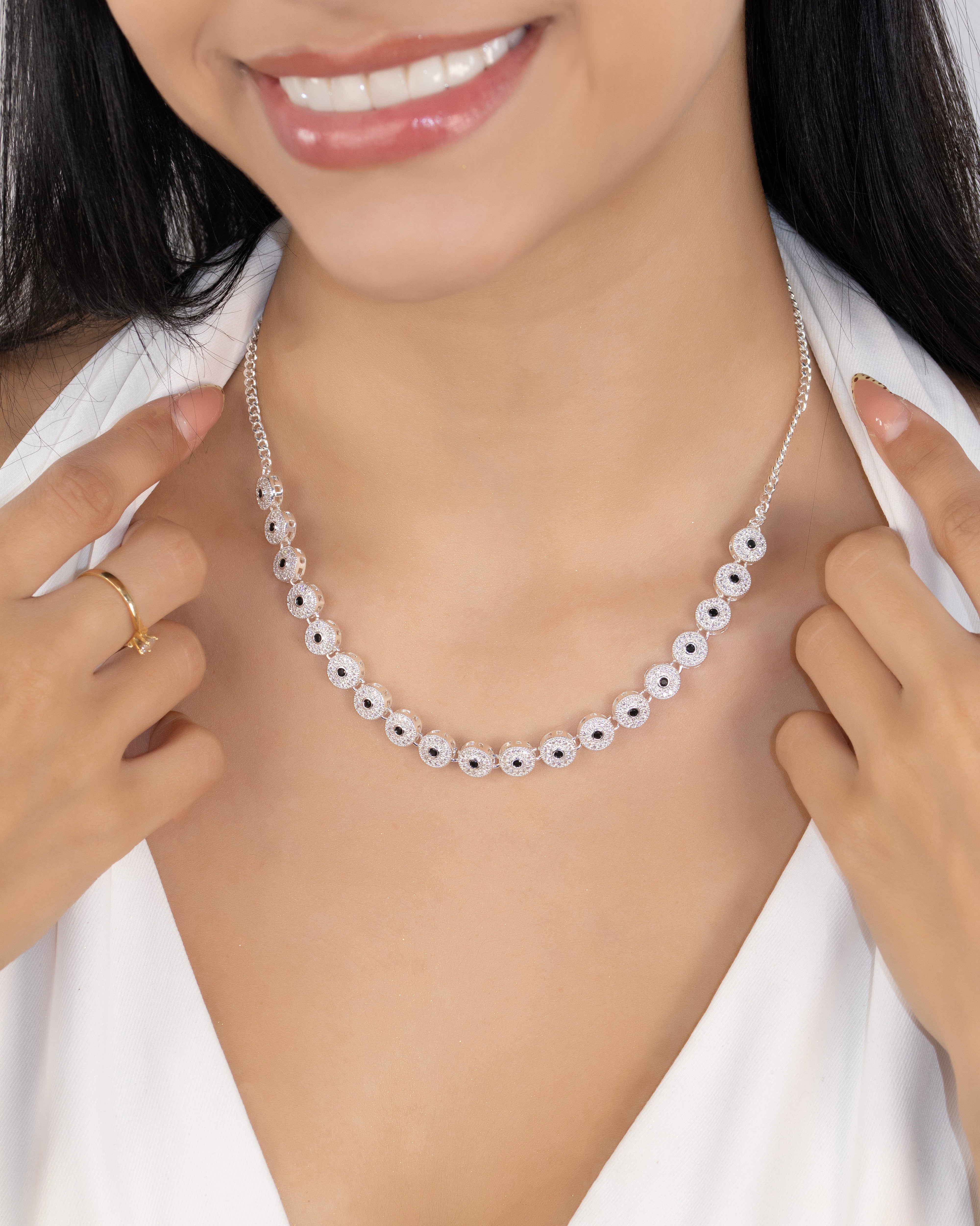 COLLAR LUMIÉRE BAÑO DE PLATA