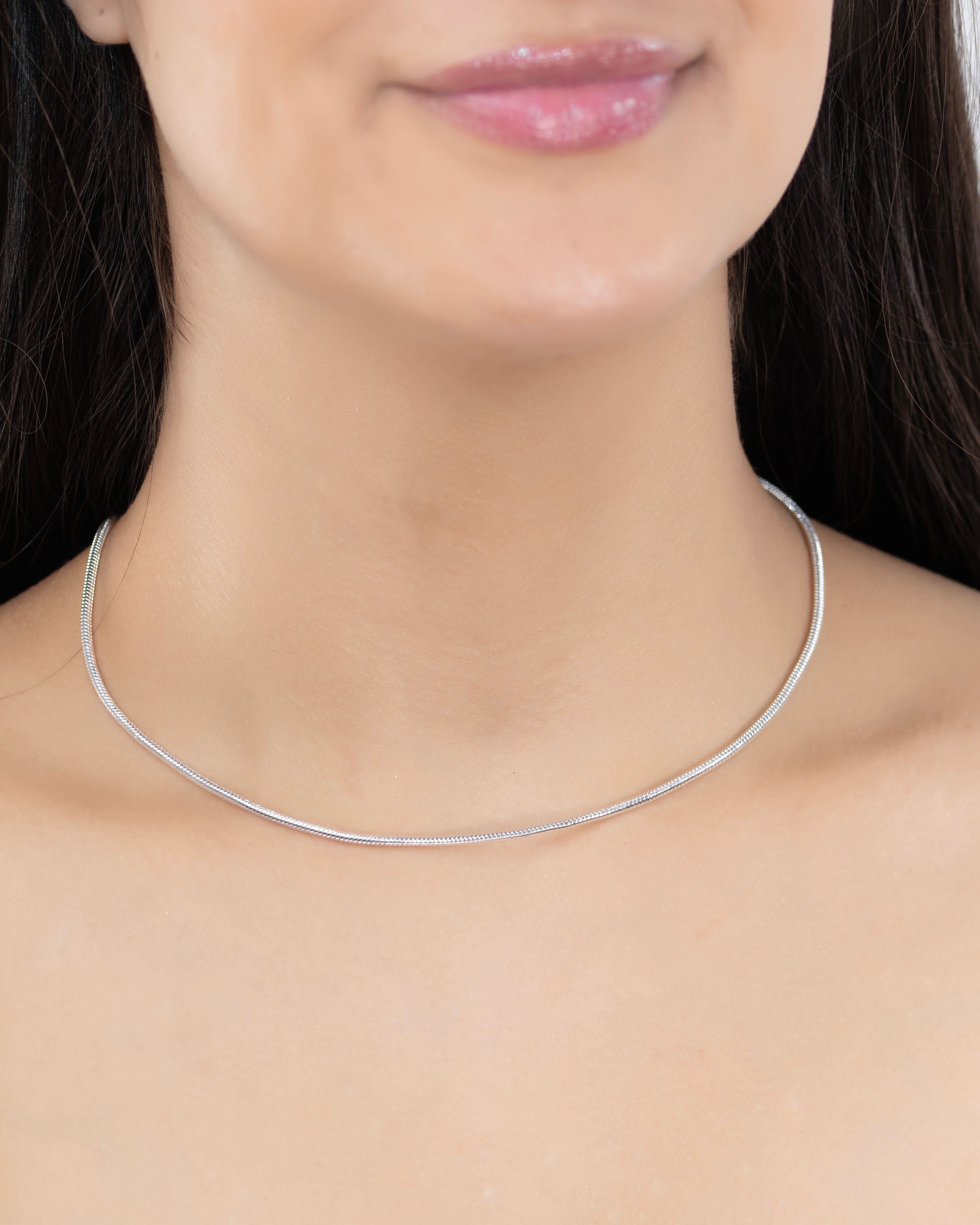 COLLAR SNAKE BAÑO DE PLATA