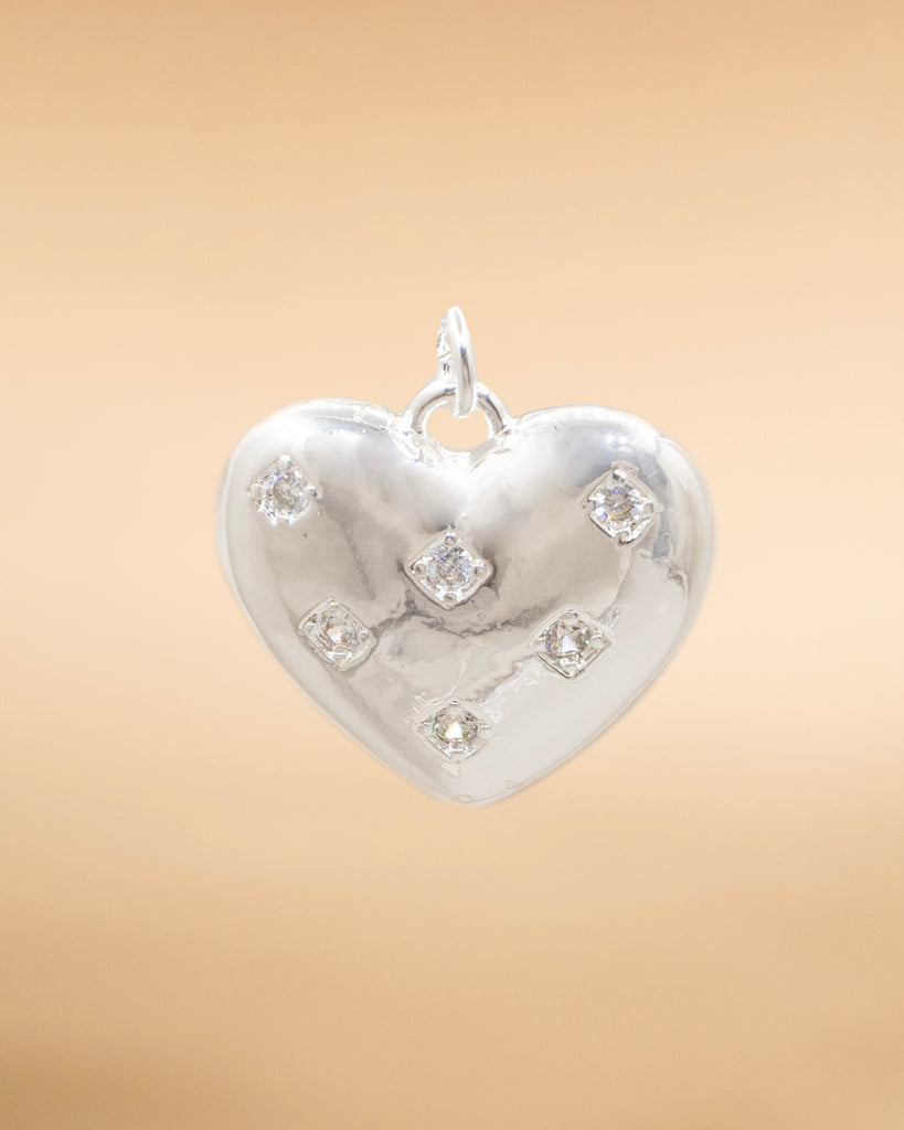 DIJE CORAZON MARIBELLA BAÑO EN PLATA