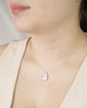 DIJE TULIPAN BLANCA BAÑO EN PLATA