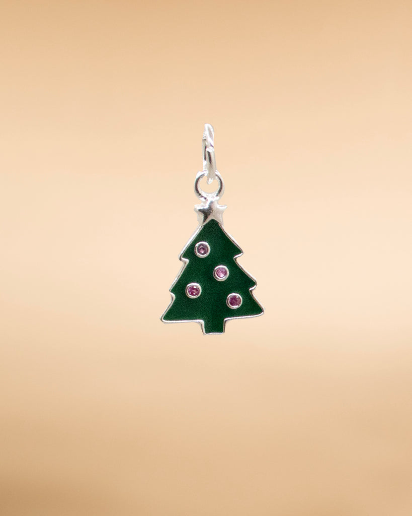 DIJE ARBOL BOLITAS BAÑO EN PLATA PD-200