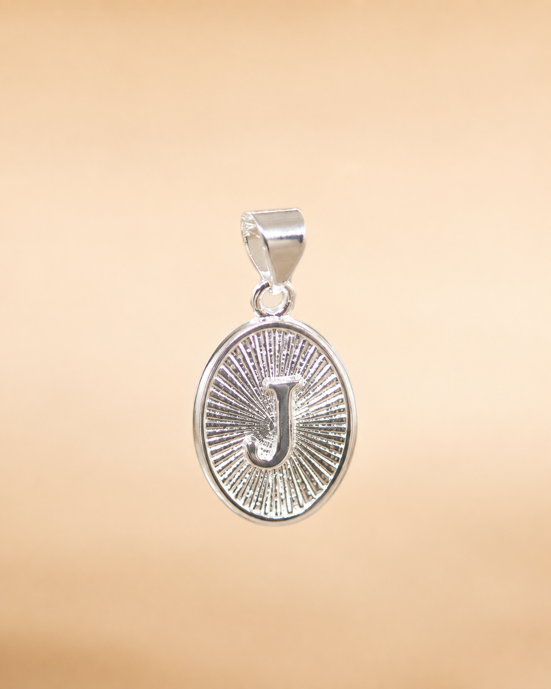DIJE MEDALLA INICIAL BAÑO EN PLATA