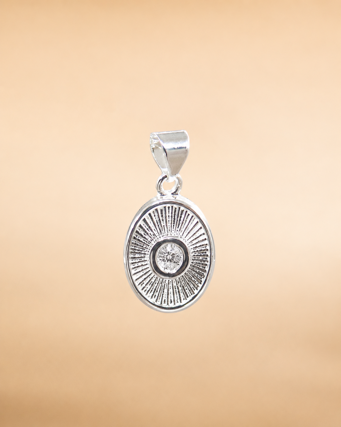DIJE MEDALLA INICIAL BAÑO EN PLATA