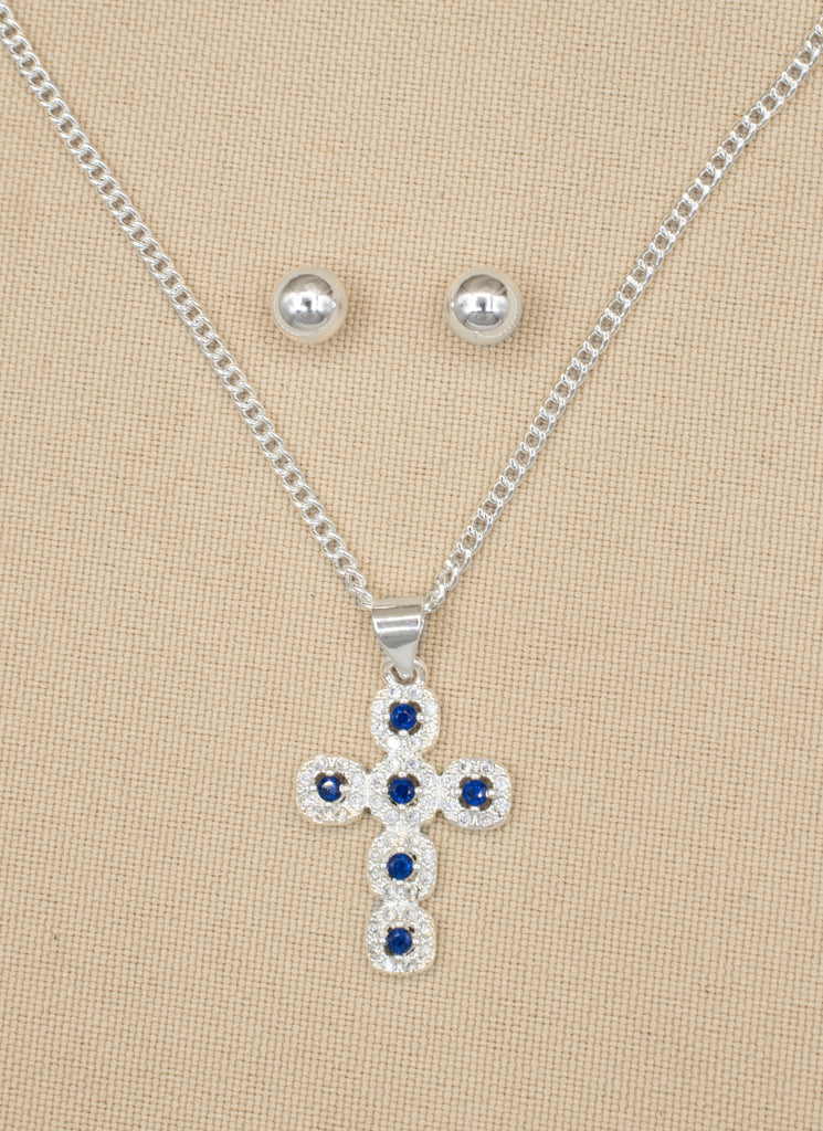 SET COLECCION FORTUNA AZUL BAÑO DE PLATA – sarahaccesorios.com