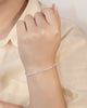PULSERA CIRCONES EN BAÑO DE PLATA