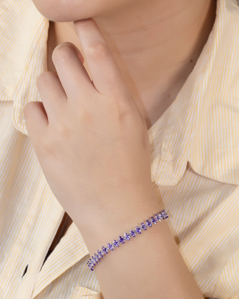 PULSERA MURANO BAÑO DE PLATA
