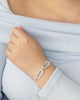 PULSERA CLICK ESLABÓN BAÑO DE PLATA