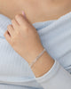 PULSERA DOBLE ENTRELAZADA BAÑO DE PLATA