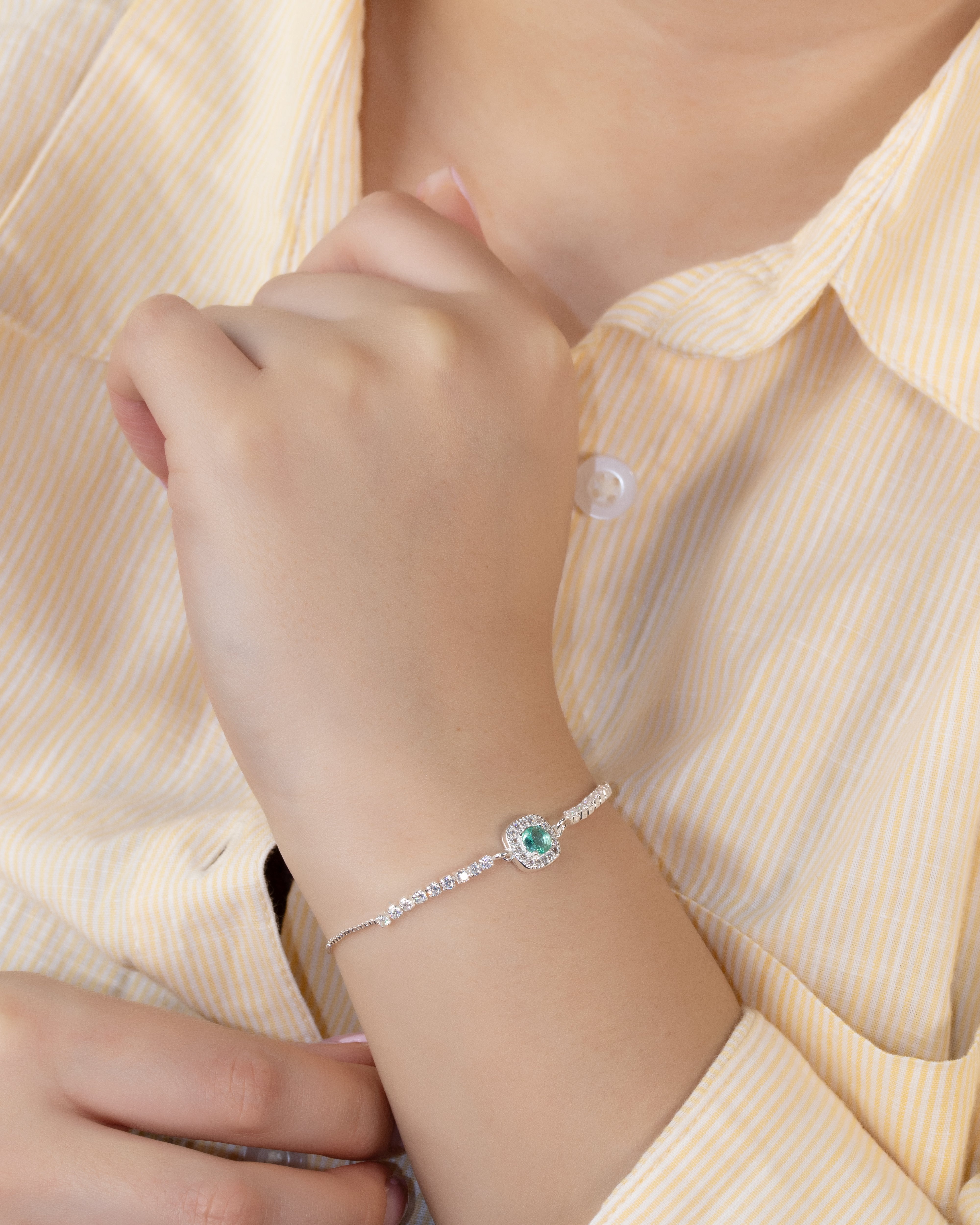 PULSERA ANASTASIA BAÑO DE PLATA