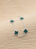 PULSERA MINI CONEXIÓN TREBOL BAÑO DE PLATA