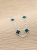 PULSERA MINI TRÉBOL SHINE BAÑO DE PLATA