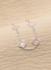 PULSERA MINI TRÉBOL SHINE BAÑO DE PLATA