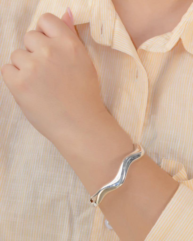 PULSERA RIVANA BAÑO DE PLATA