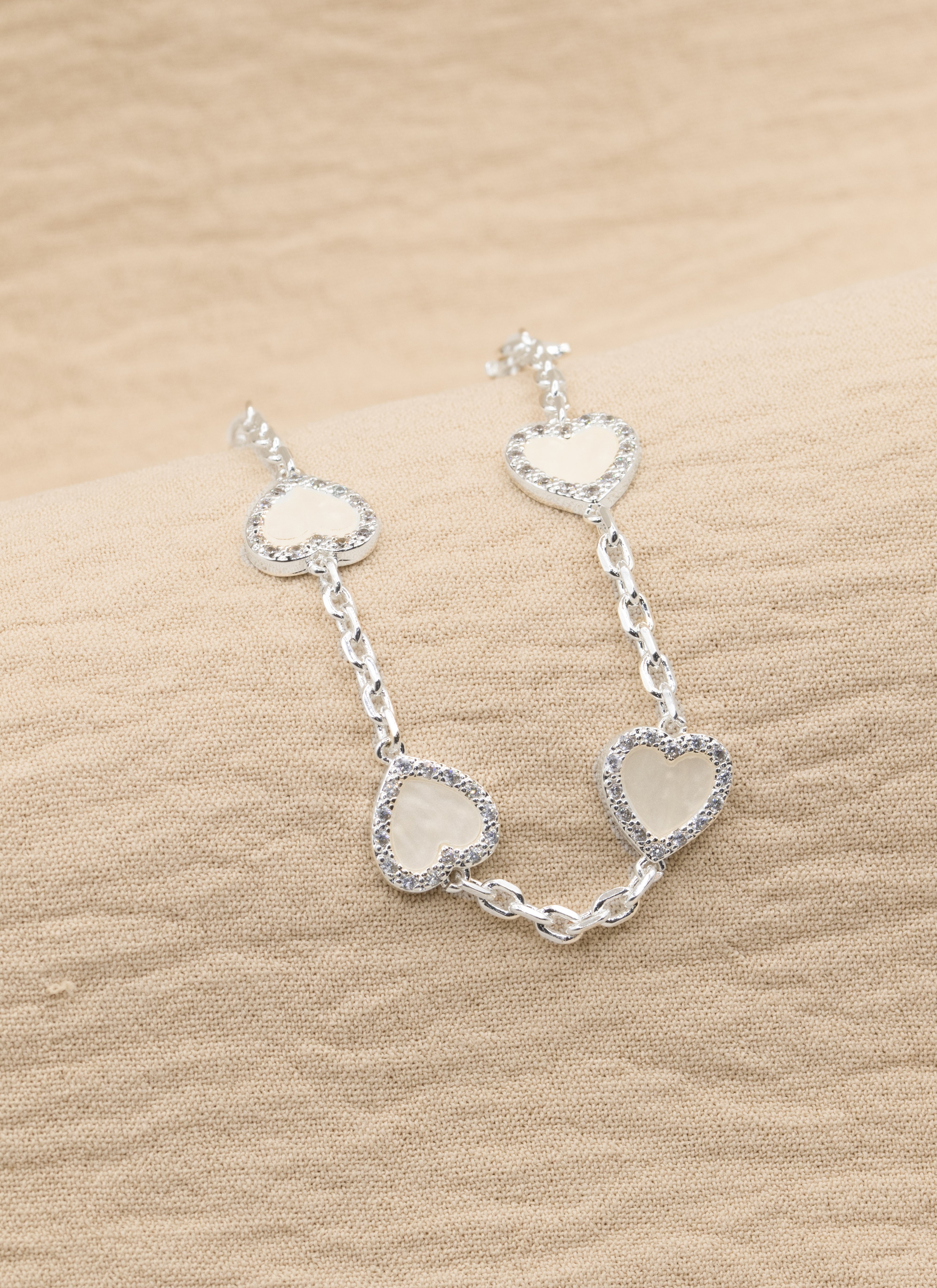 PULSERA SHINY LOVE BAÑO DE PLATA