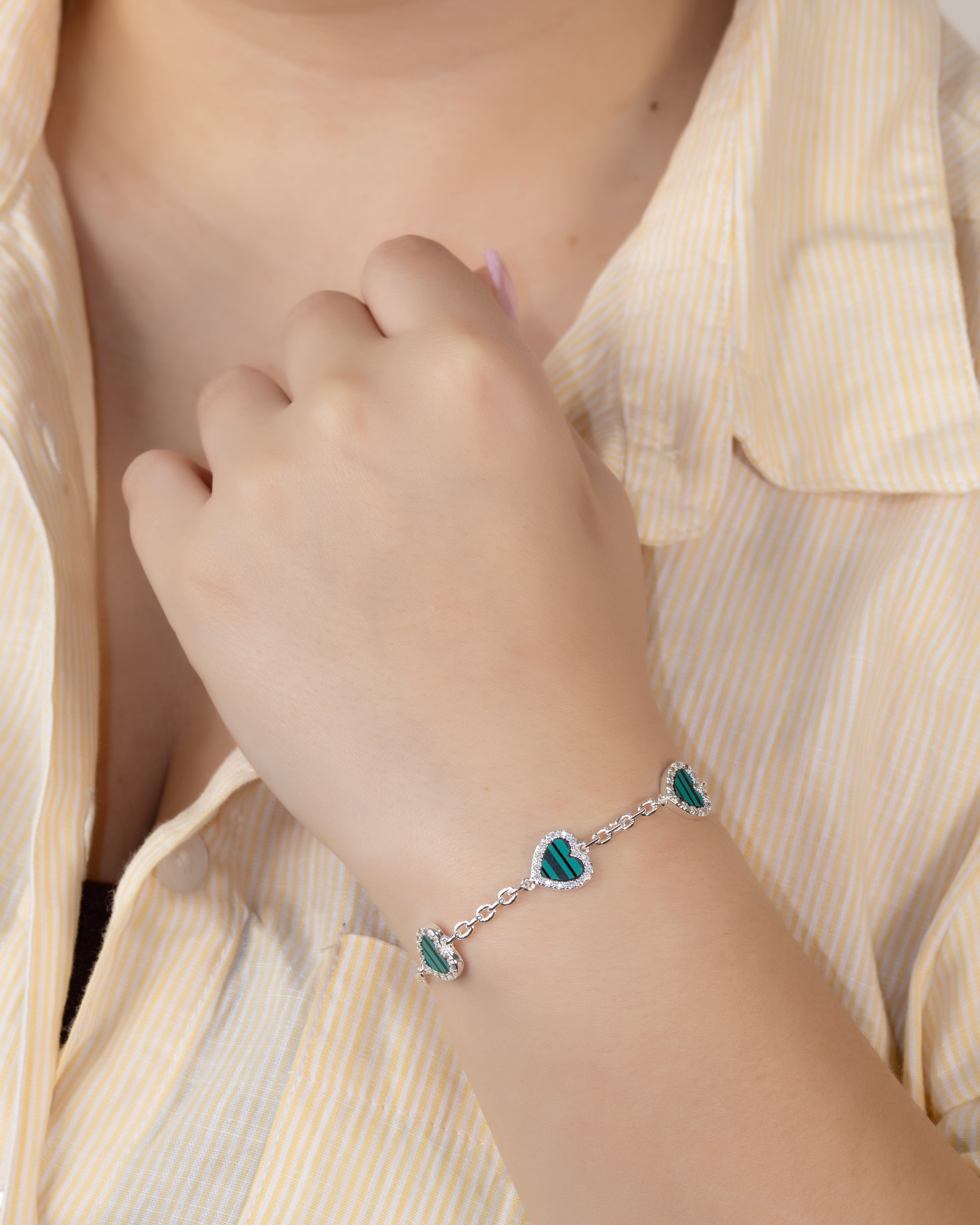 PULSERA SHINY LOVE BAÑO DE PLATA