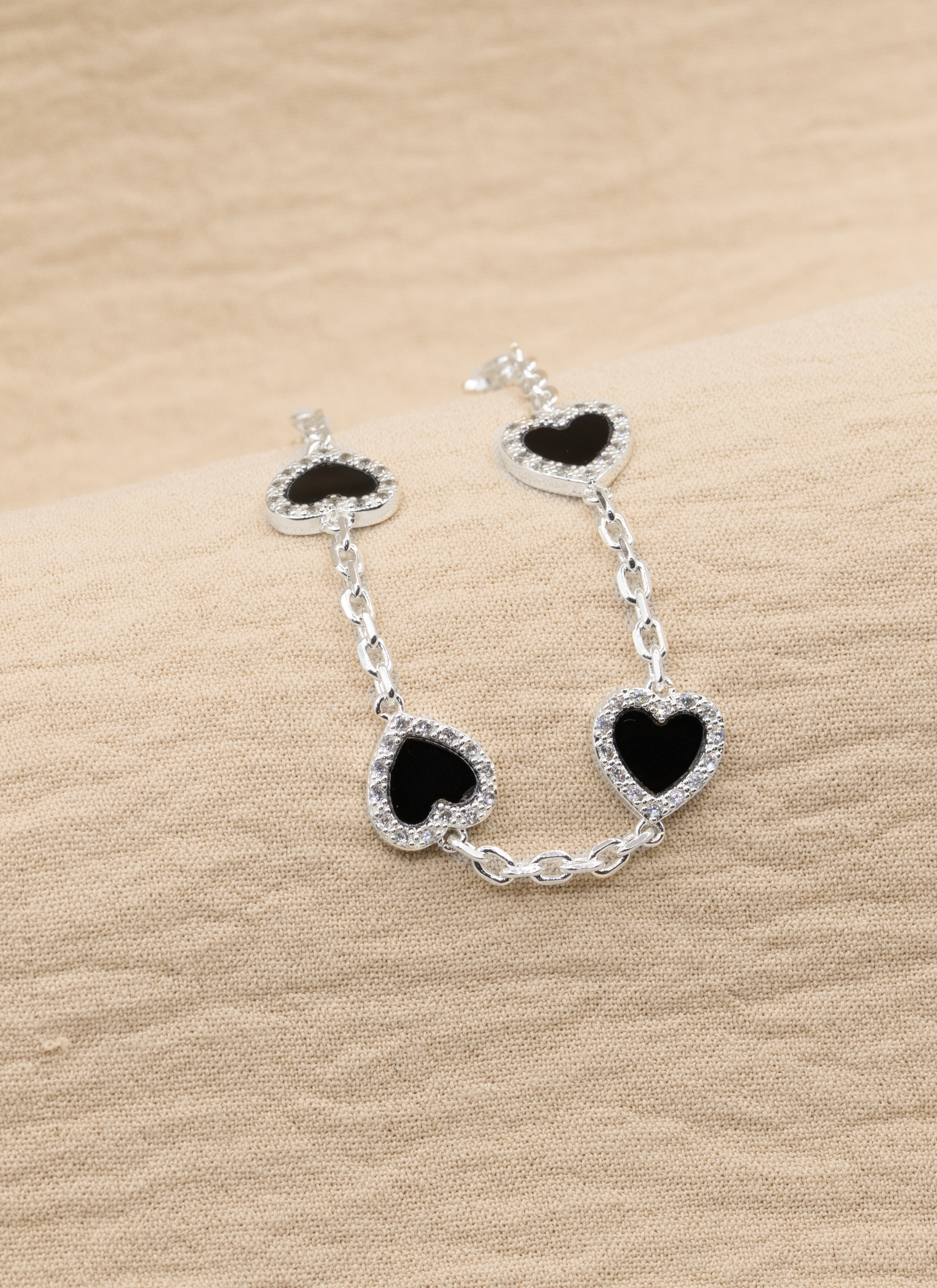 PULSERA SHINY LOVE BAÑO DE PLATA