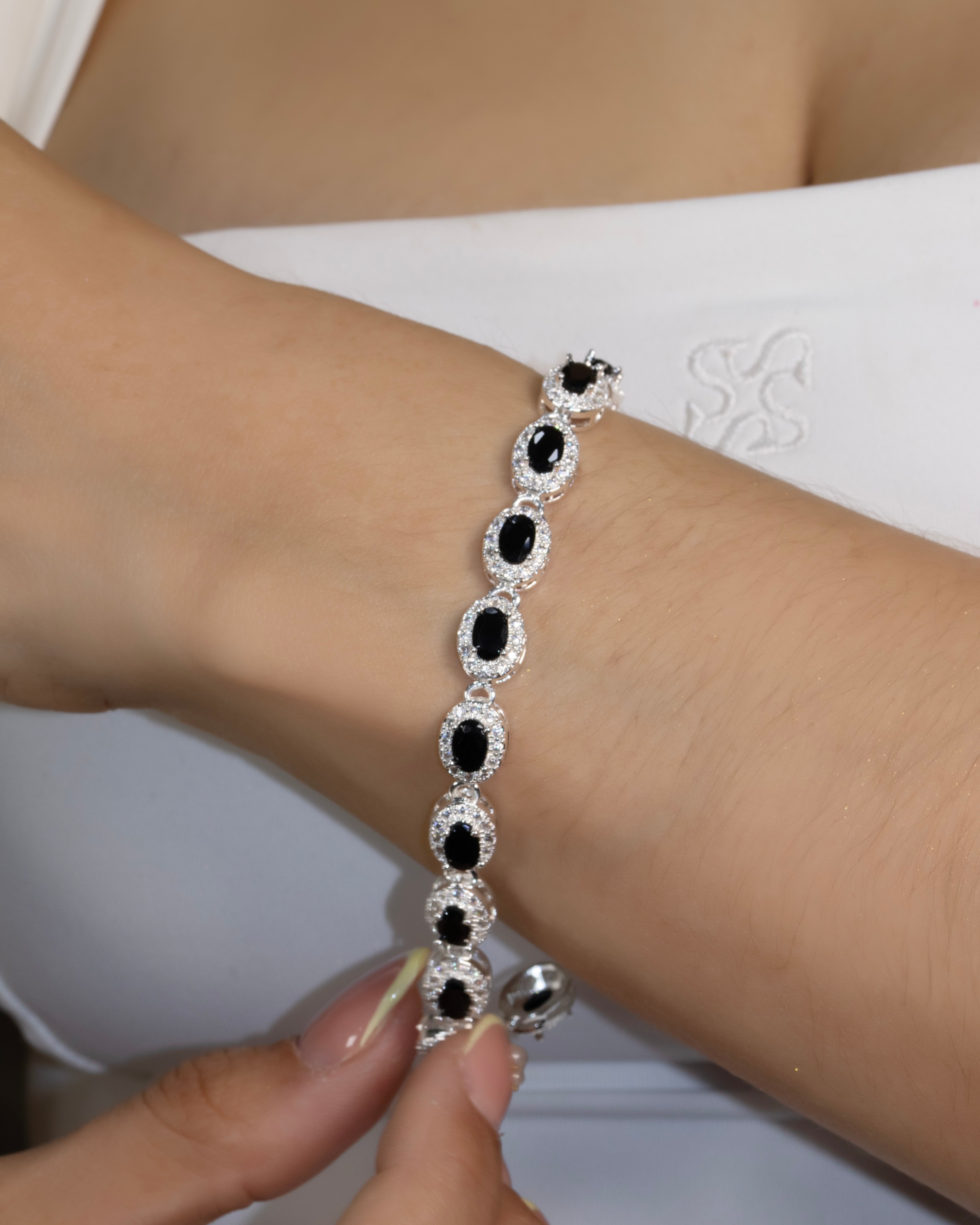 PULSERA JADE BAÑO EN PLATA